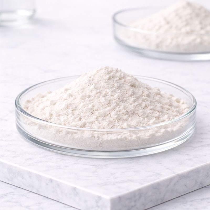 MCPPQ Referenzmaterial – weißes Pulver als Forschungschemikalie in Petrischale